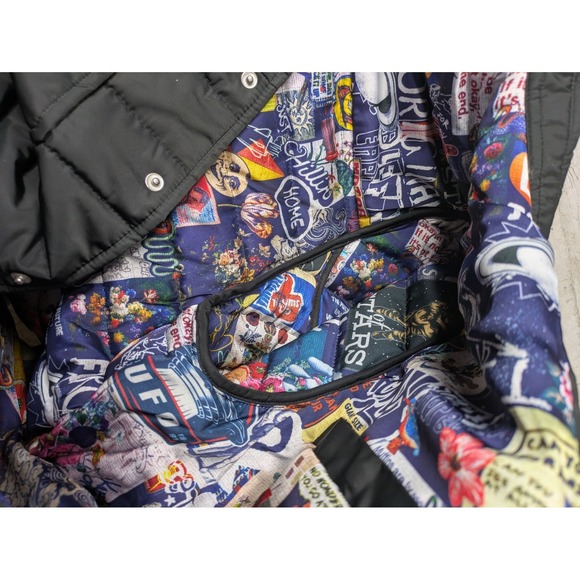 Robert Graham Quilted Field Jacket Size XL Black Men's NWT Snap Button Pockets - Picture 10 of 15